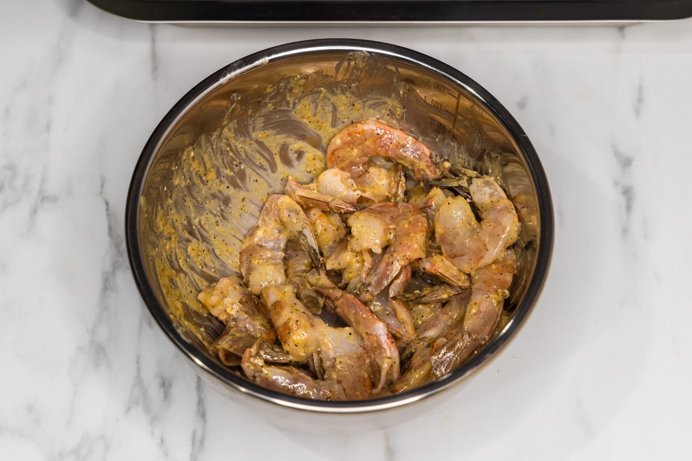 shrimp tossed in butter and old bay seasoning
