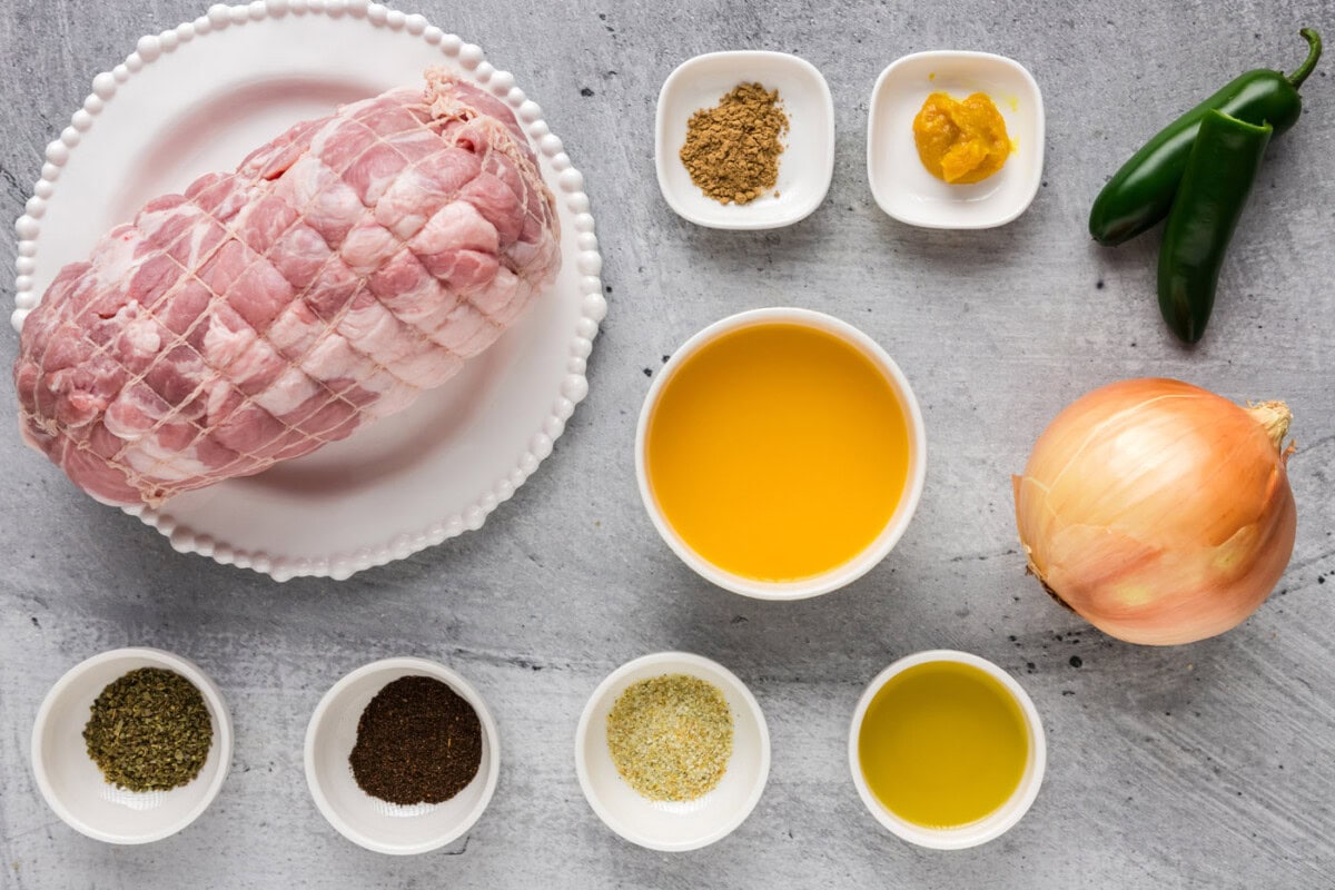 Ingredients for Instant Pot Carnitas
