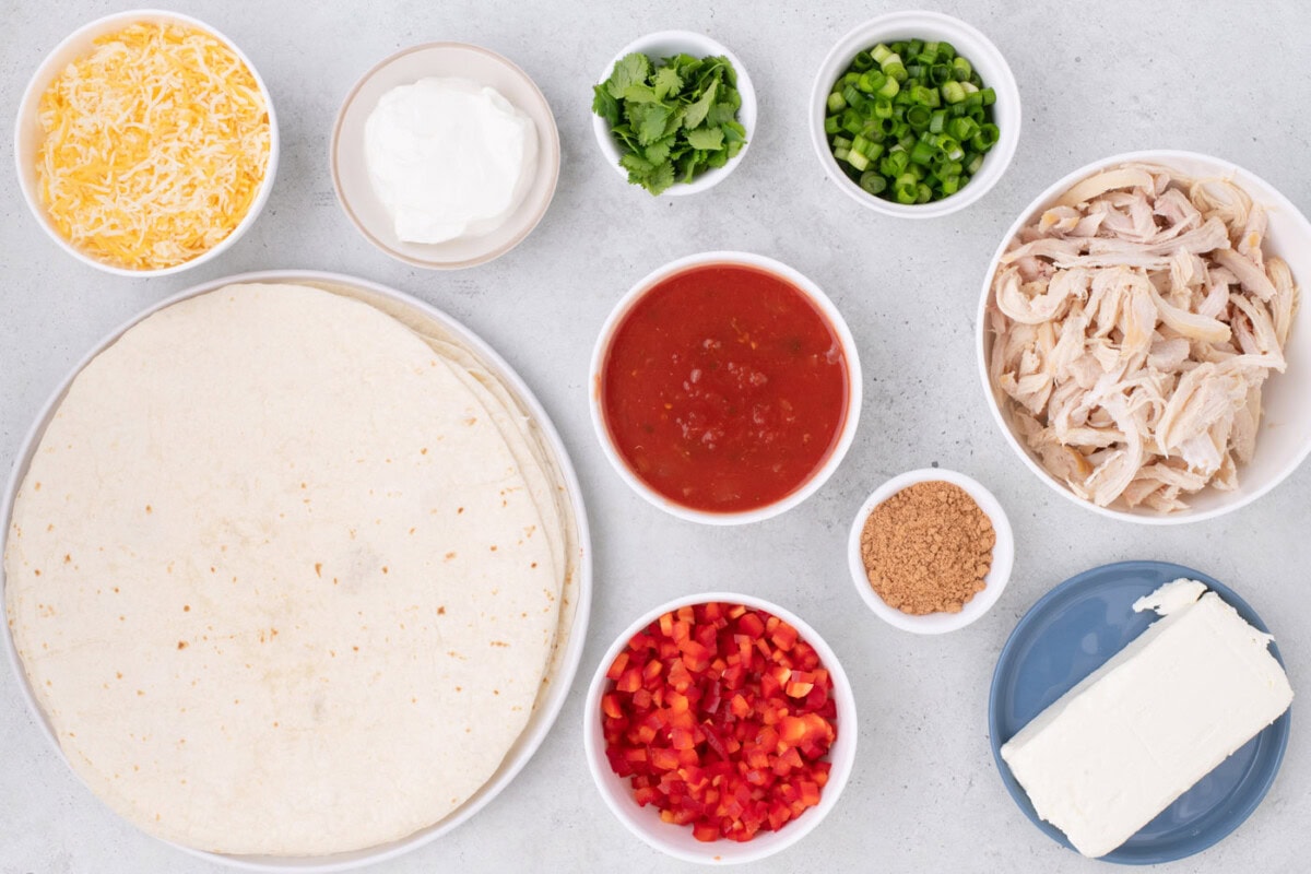 Ingredients for Mexican Pinwheels
