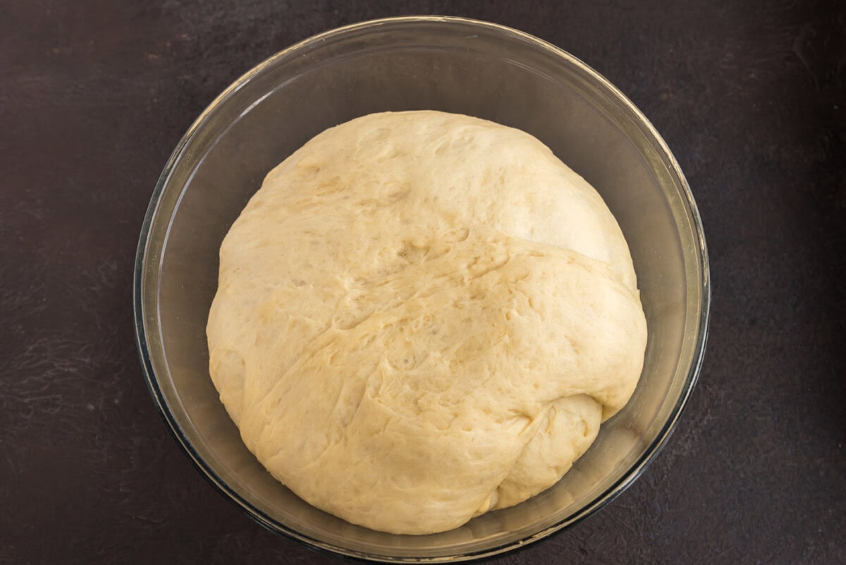 yeast dough after rising