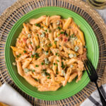 Plate of Buffalo Chicken Pasta