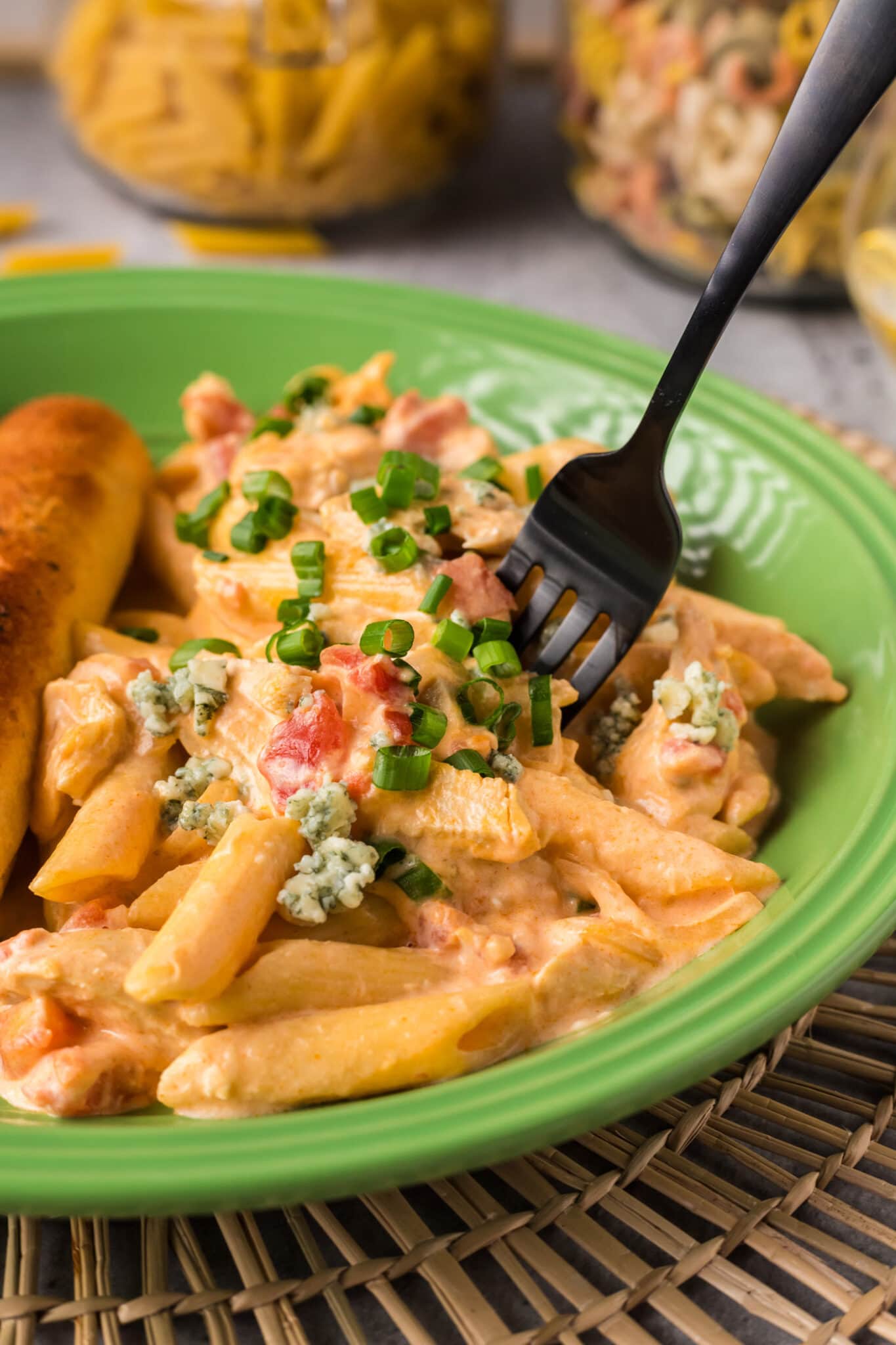 Buffalo Chicken Pasta - Amanda's Cookin' - Chicken & Poultry