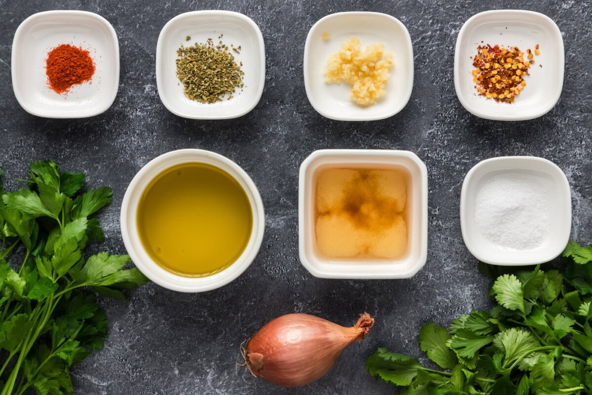 Ingredients for Chimichurri