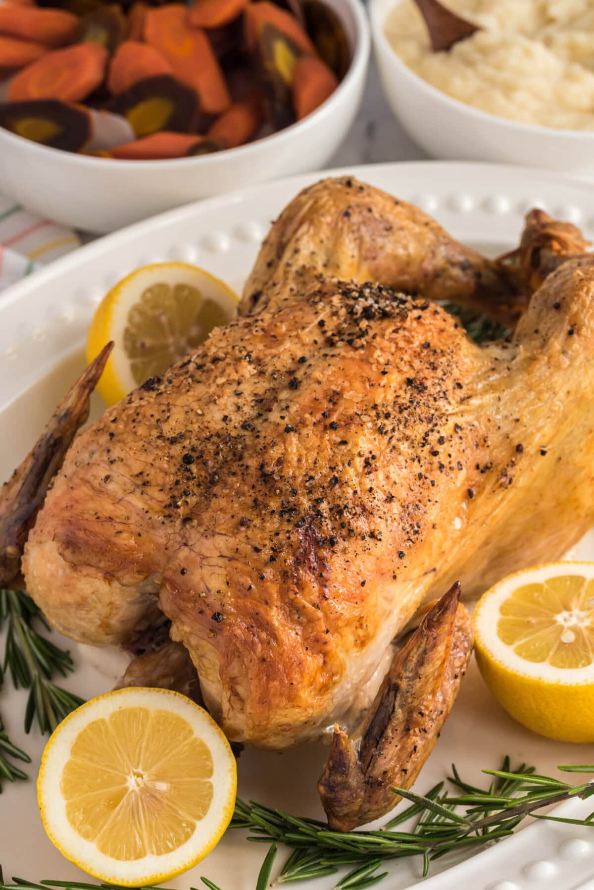 Close up photo of a Roasted Chicken