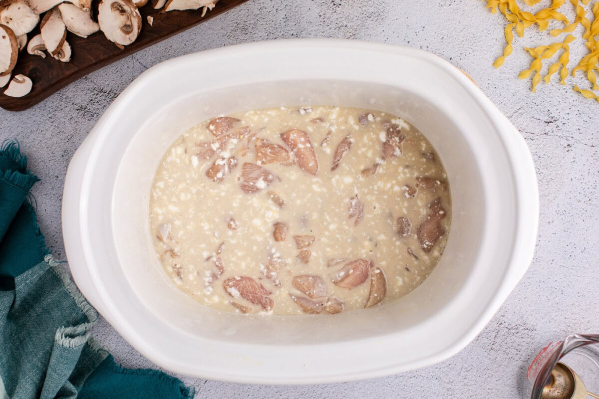 chicken stroganoff in a crockpot
