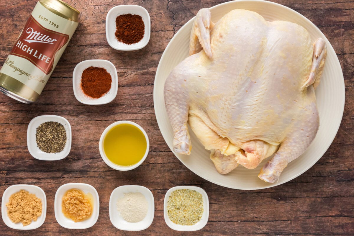 Ingredients for Beer Can Chicken