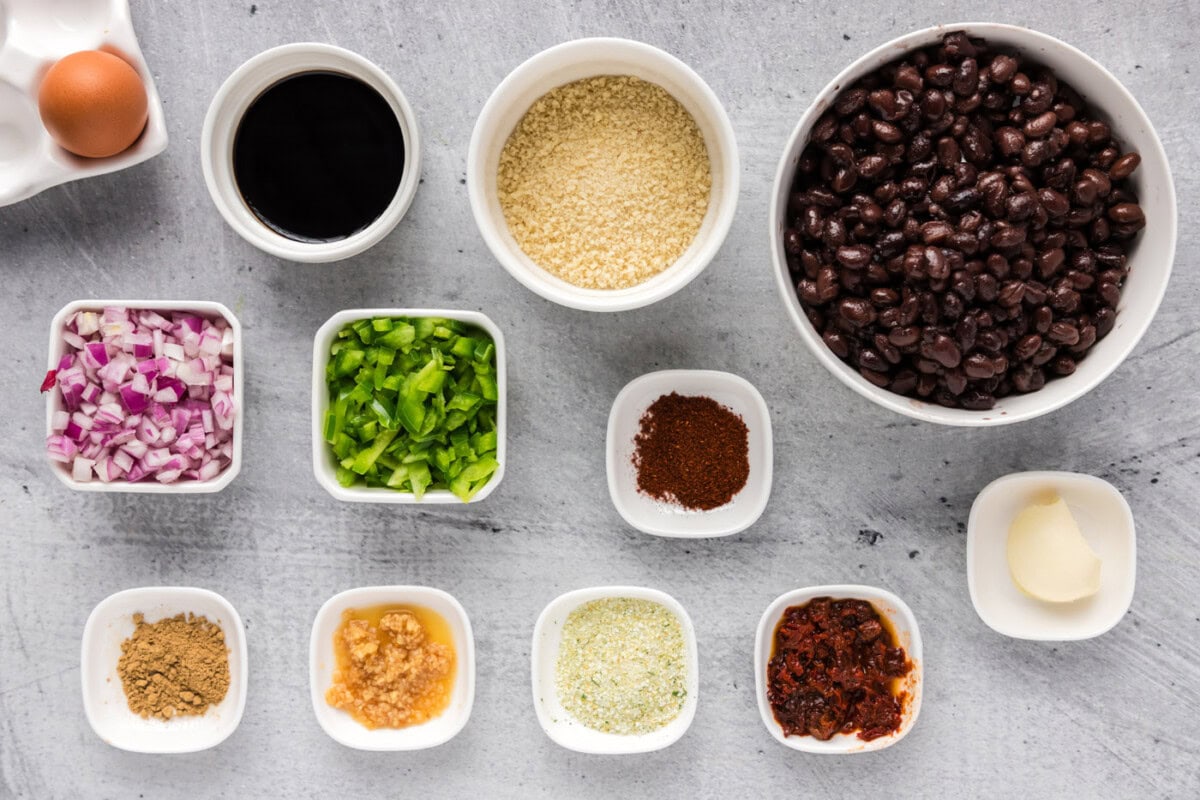 Ingredients for Black Bean Burger