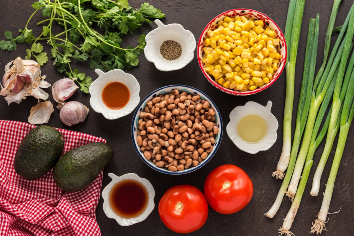 Ingredients for Cowboy Caviar