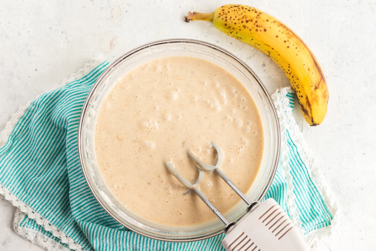 cake batter in bowl