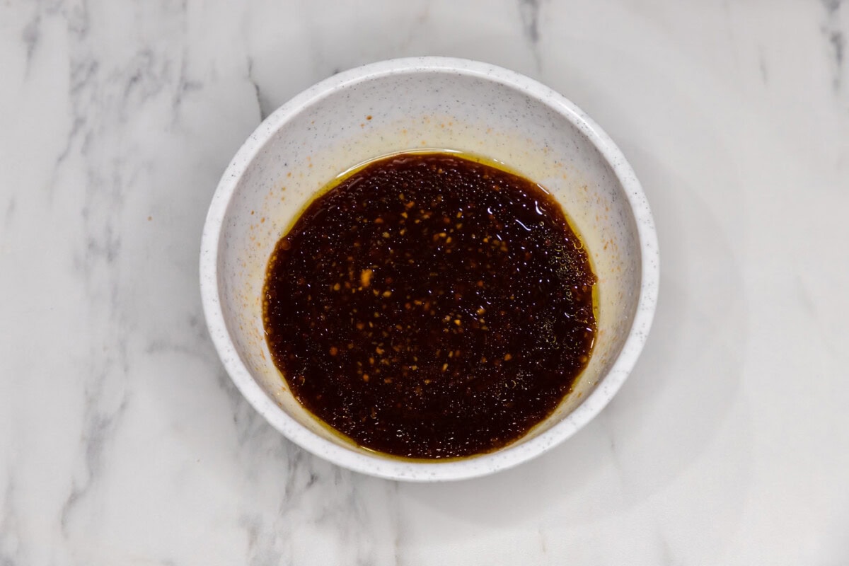 bourbon chicken sauce in a bowl