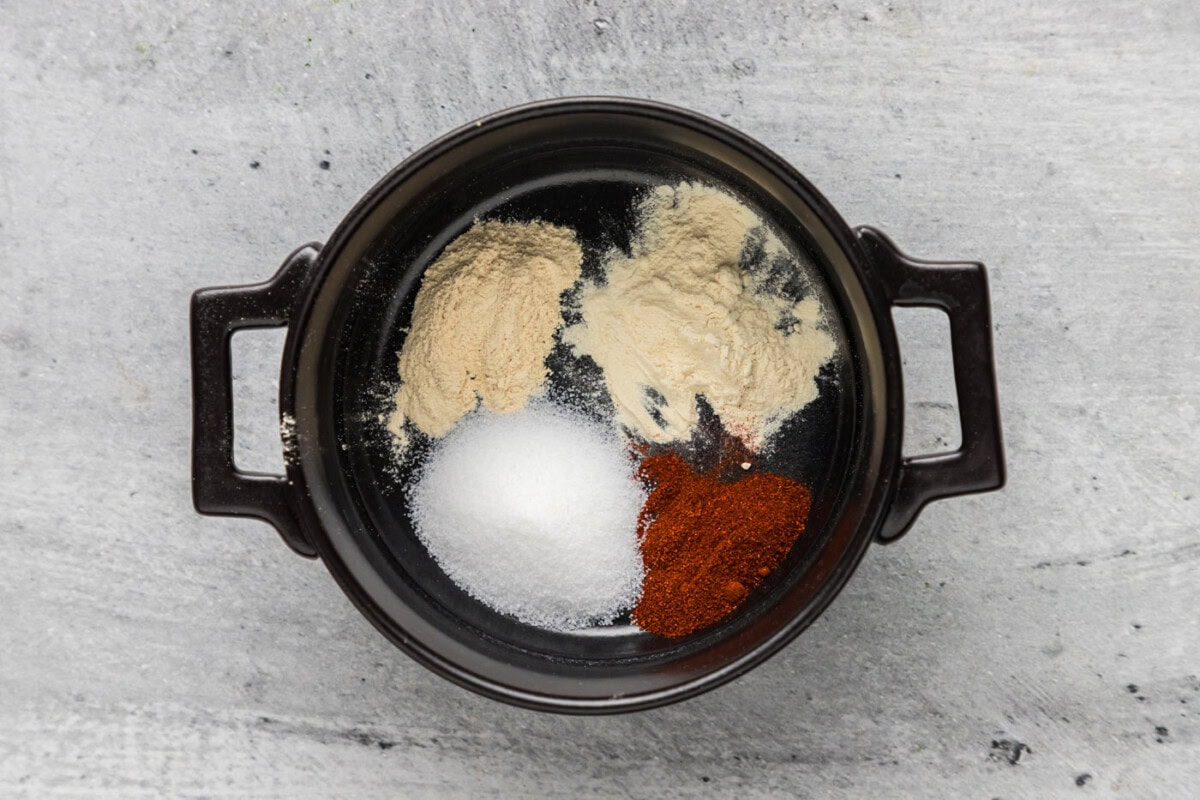 seasoning mix for broccoli in a bowl