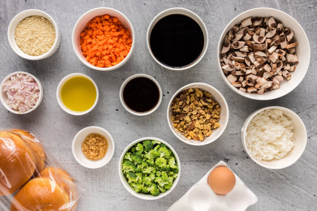 Ingredients for Veggie Burgers