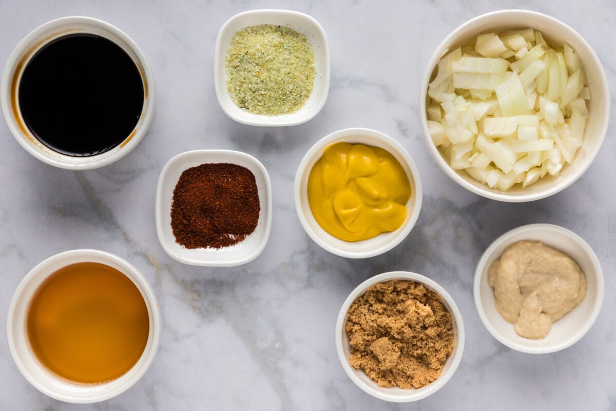 Ingredients for Bourbon Marinade