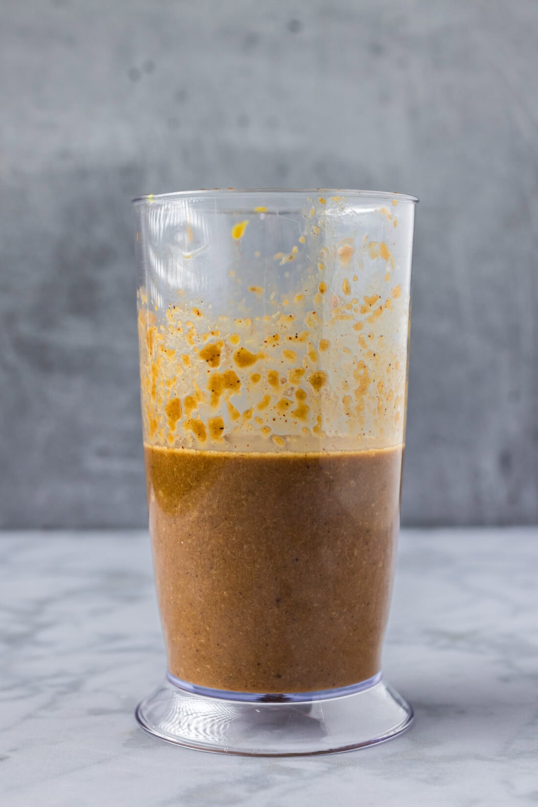 Bourbon Marinade in an immersion blender cup