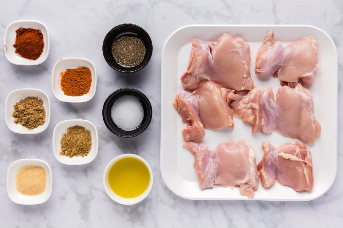 Ingredients for Chicken Shawarma