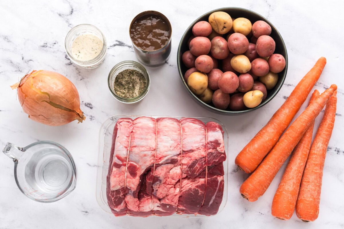 Ingredients for Crockpot Roast Beef