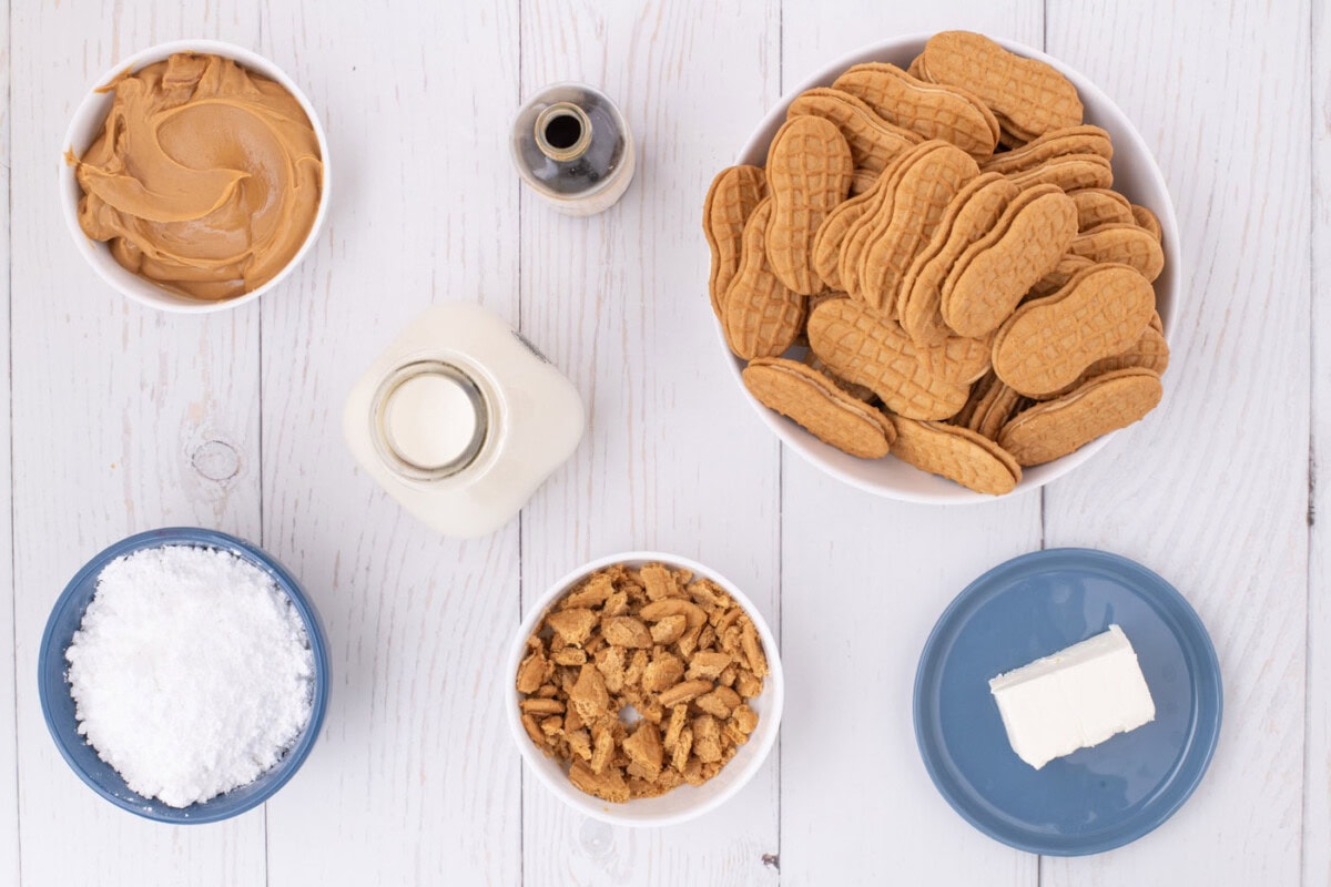 Ingredients for Nutter Butter Icebox Cake