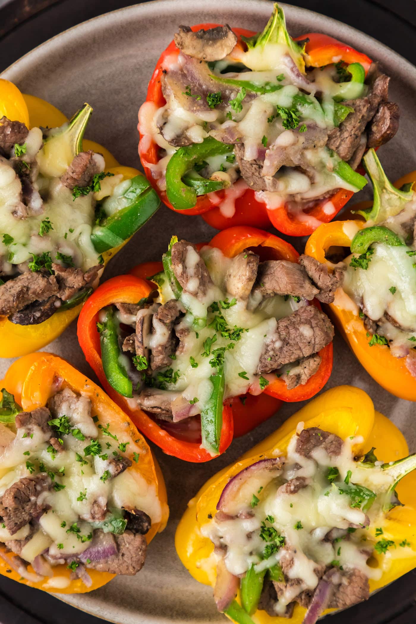 Philly Cheesesteak Stuffed Peppers