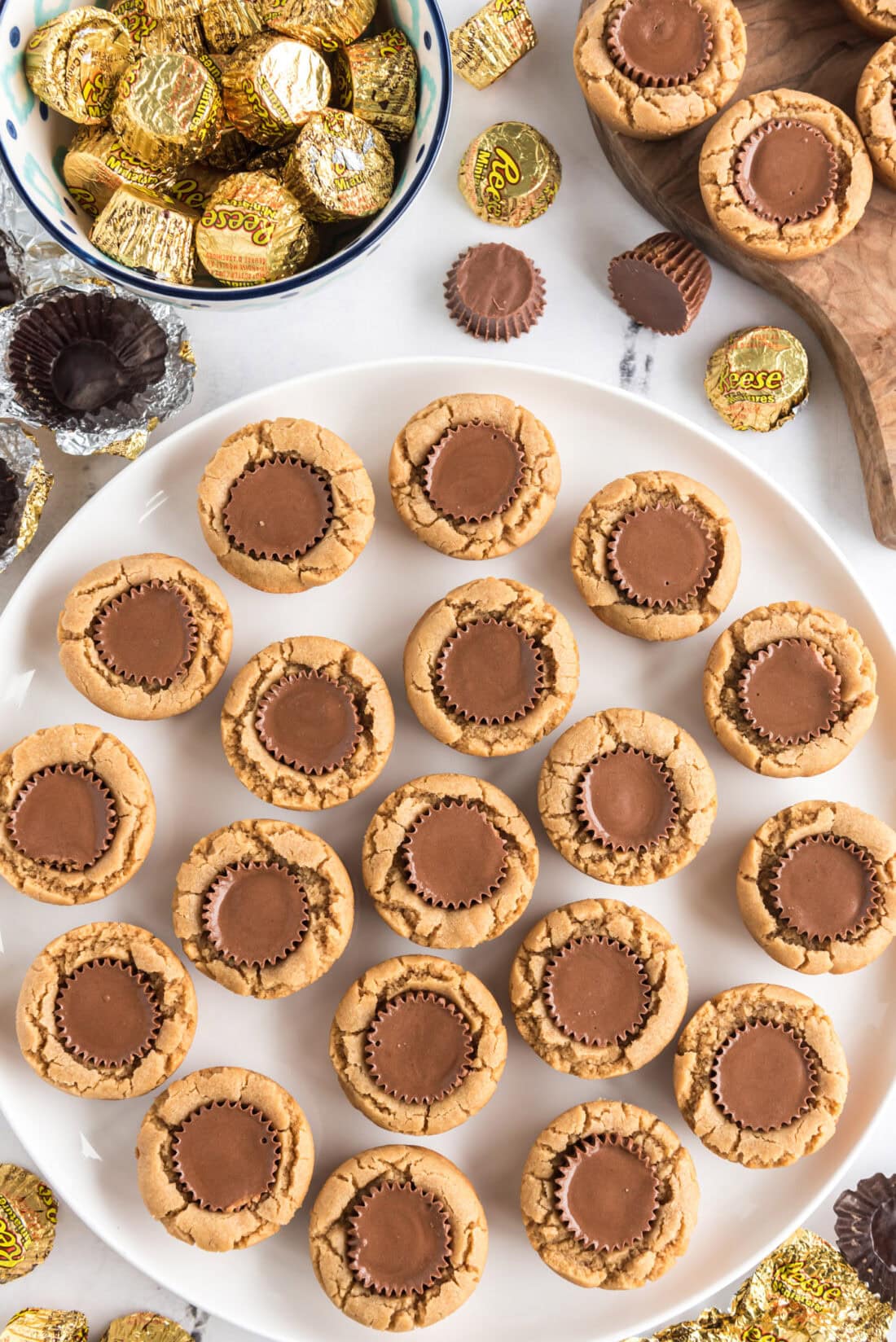 Reese’s Peanut Butter Cup Cookies on a plate
