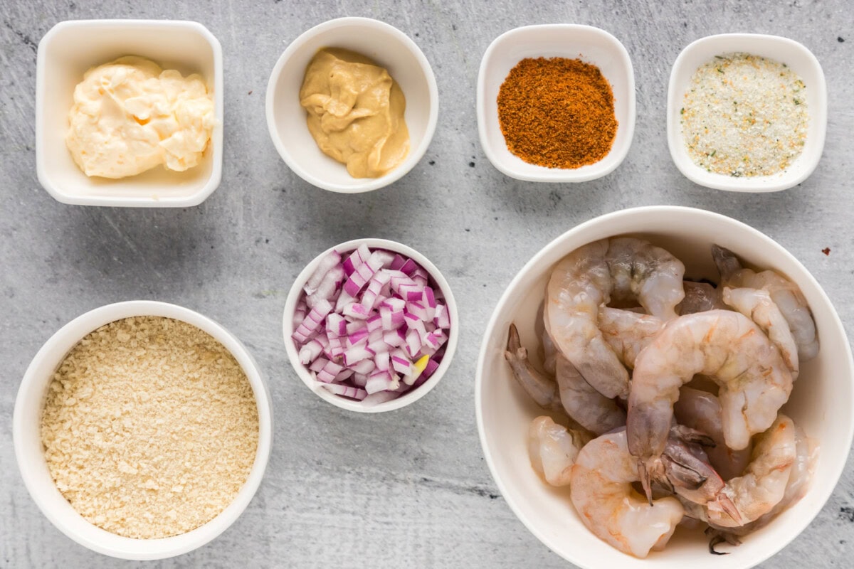 Ingredients for Shrimp Burger