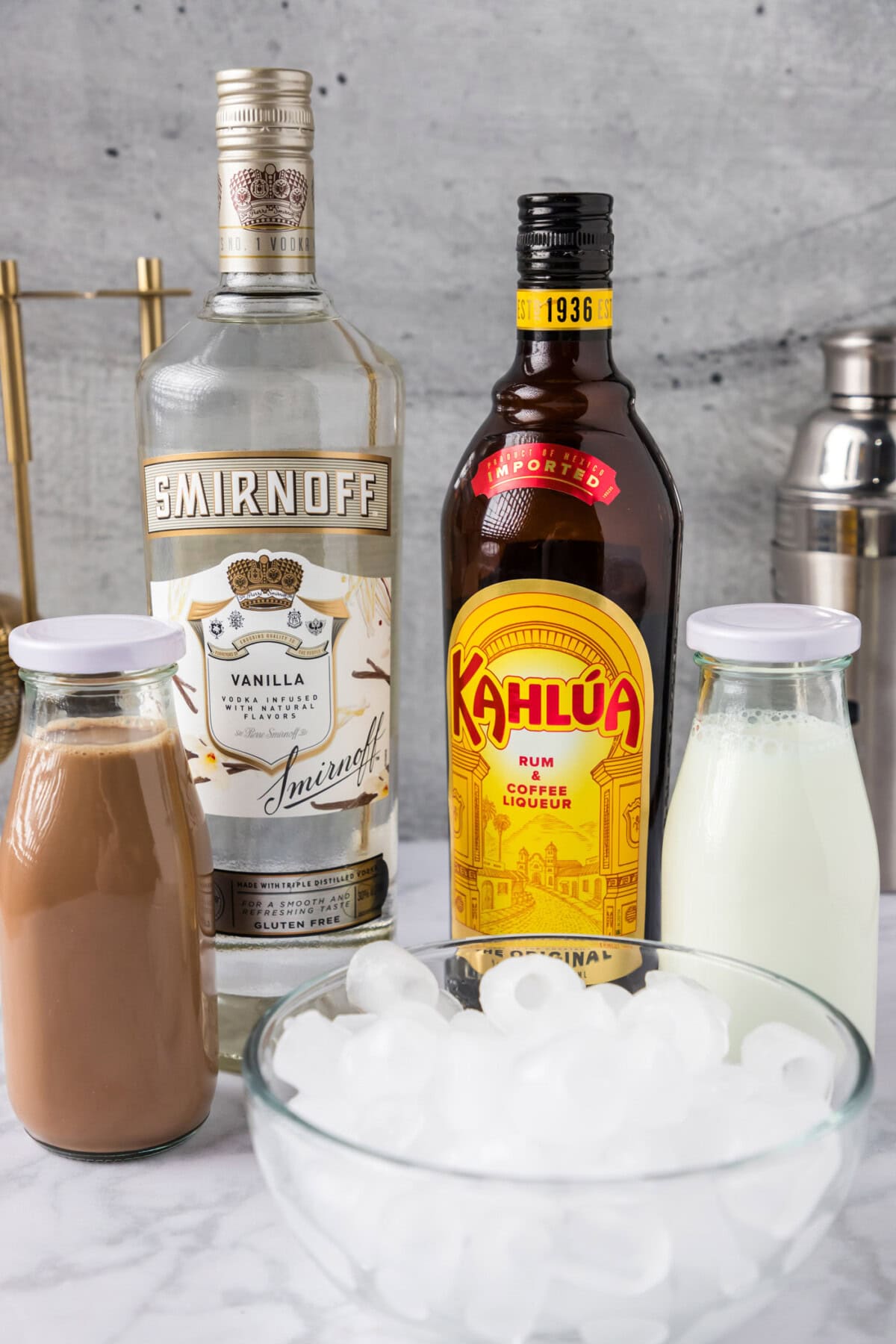 Ingredients for Spiked Iced Coffee