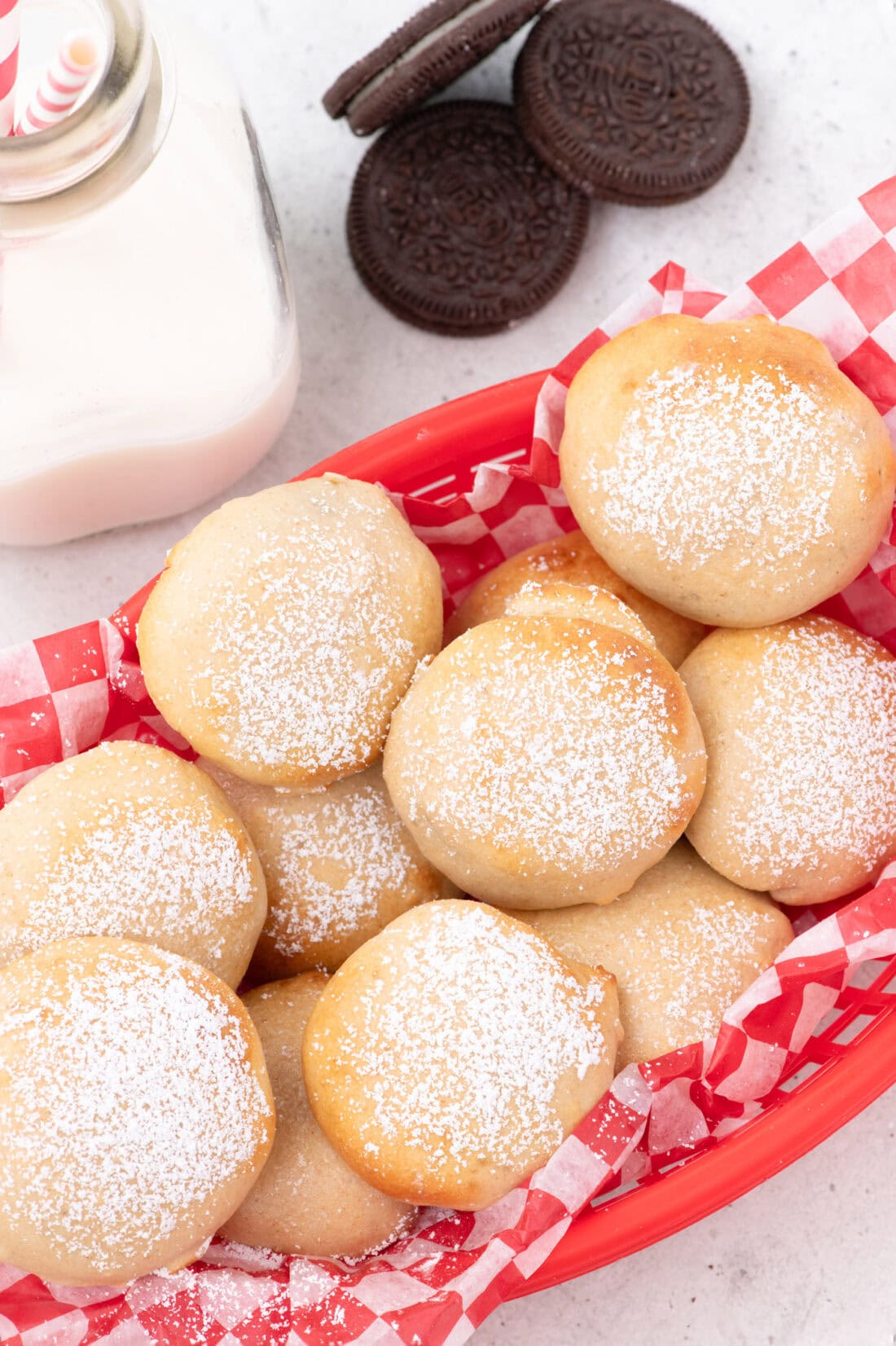 Basket of Air Fryer Oreos