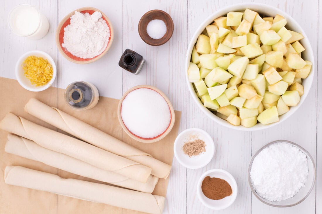 Ingredients for Apple Slab Pie