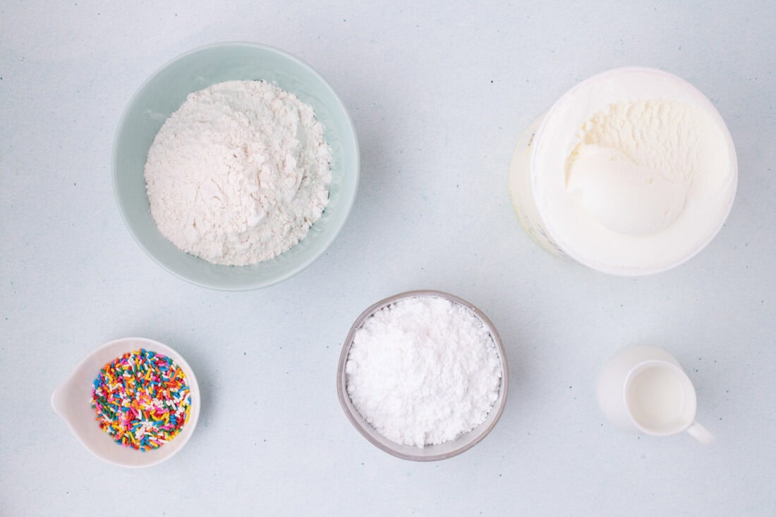 Ingredients for Ice Cream Bread