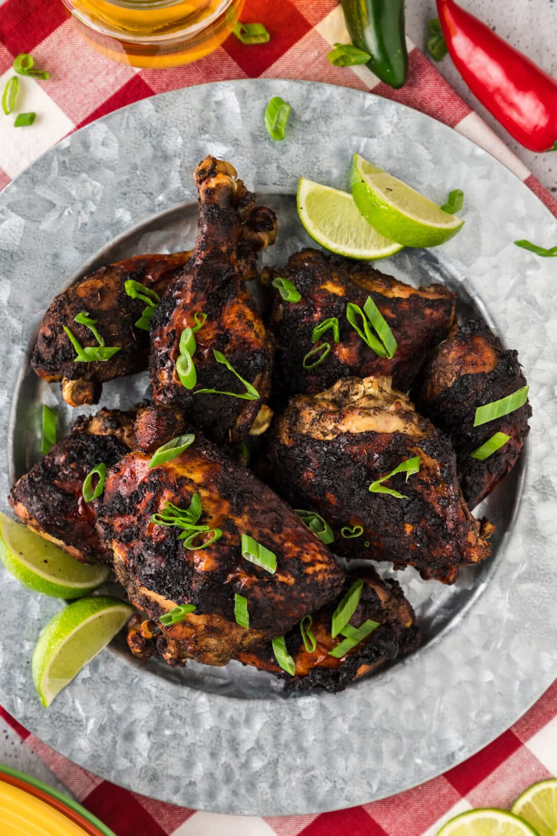 Plate of Jerk Chicken