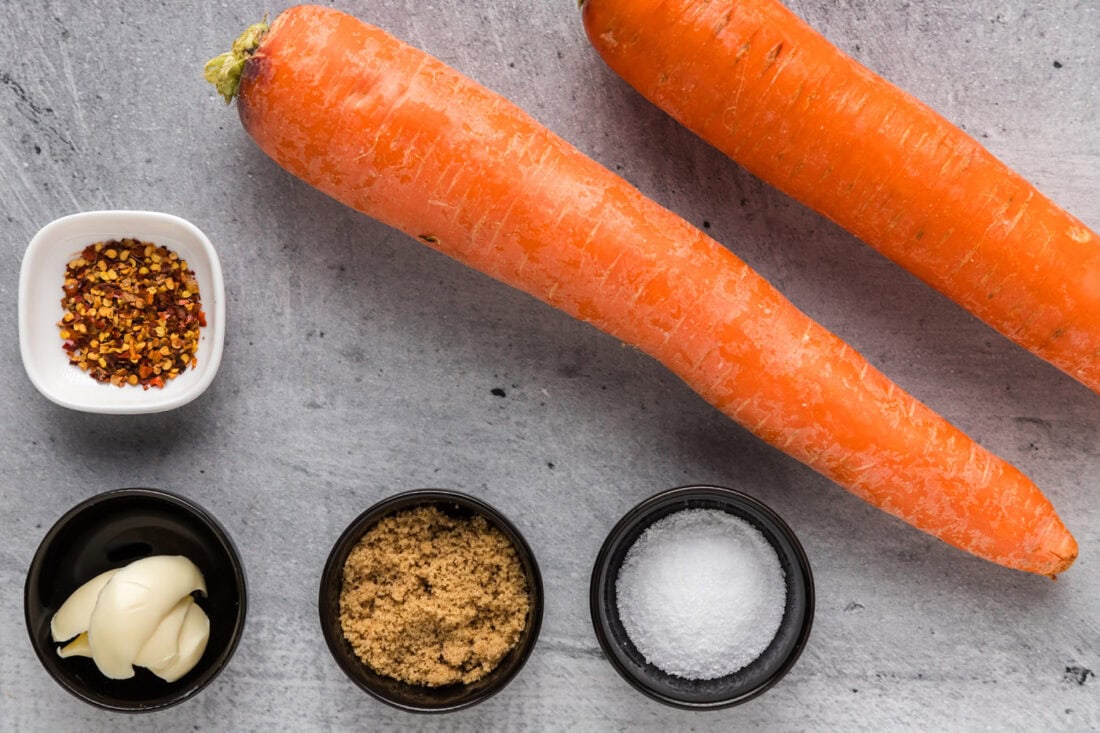 Ingredients for Smashed Carrots