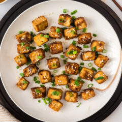 Plate of Air Fryer Tofu