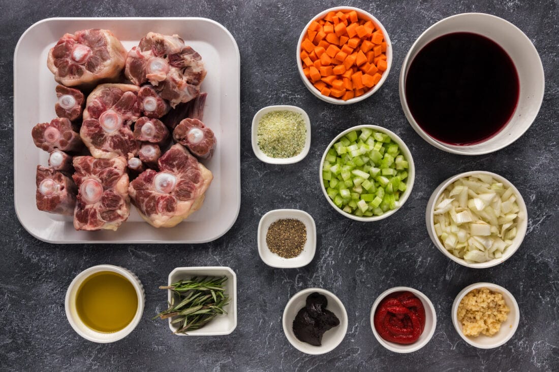 Ingredients for Braised Oxtail