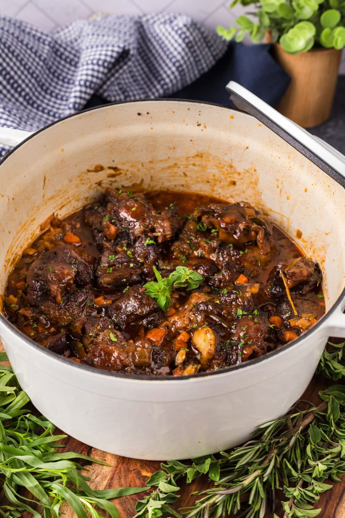 Pot of Braised Oxtail