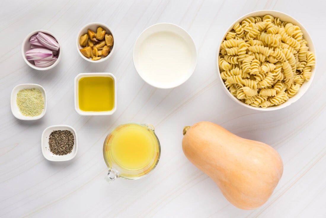 Ingredients for Butternut Squash Pasta