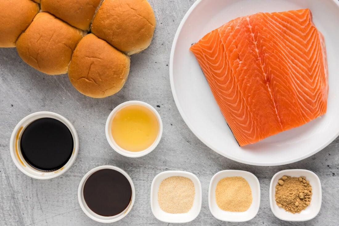 Ingredients for Salmon Sliders