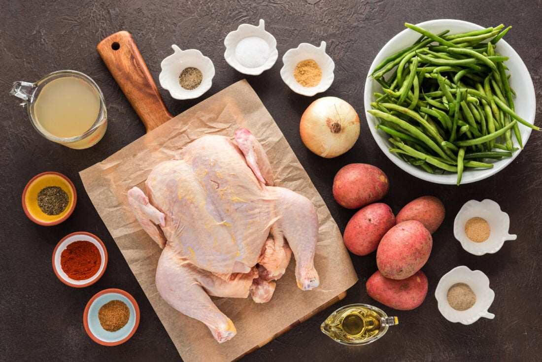 Ingredients for Slow Roasted Sticky Chicken