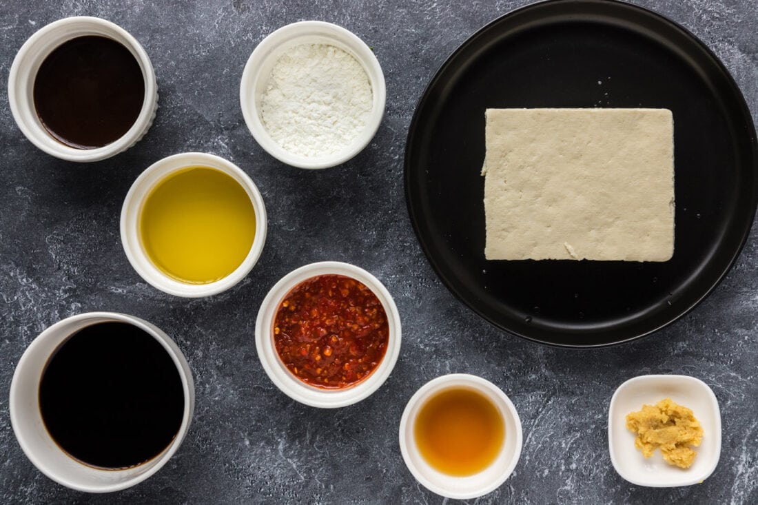 Ingredients for Spicy Tofu