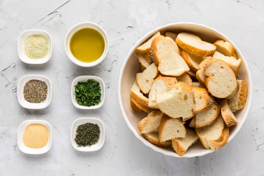 Ingredients for Homemade Croutons