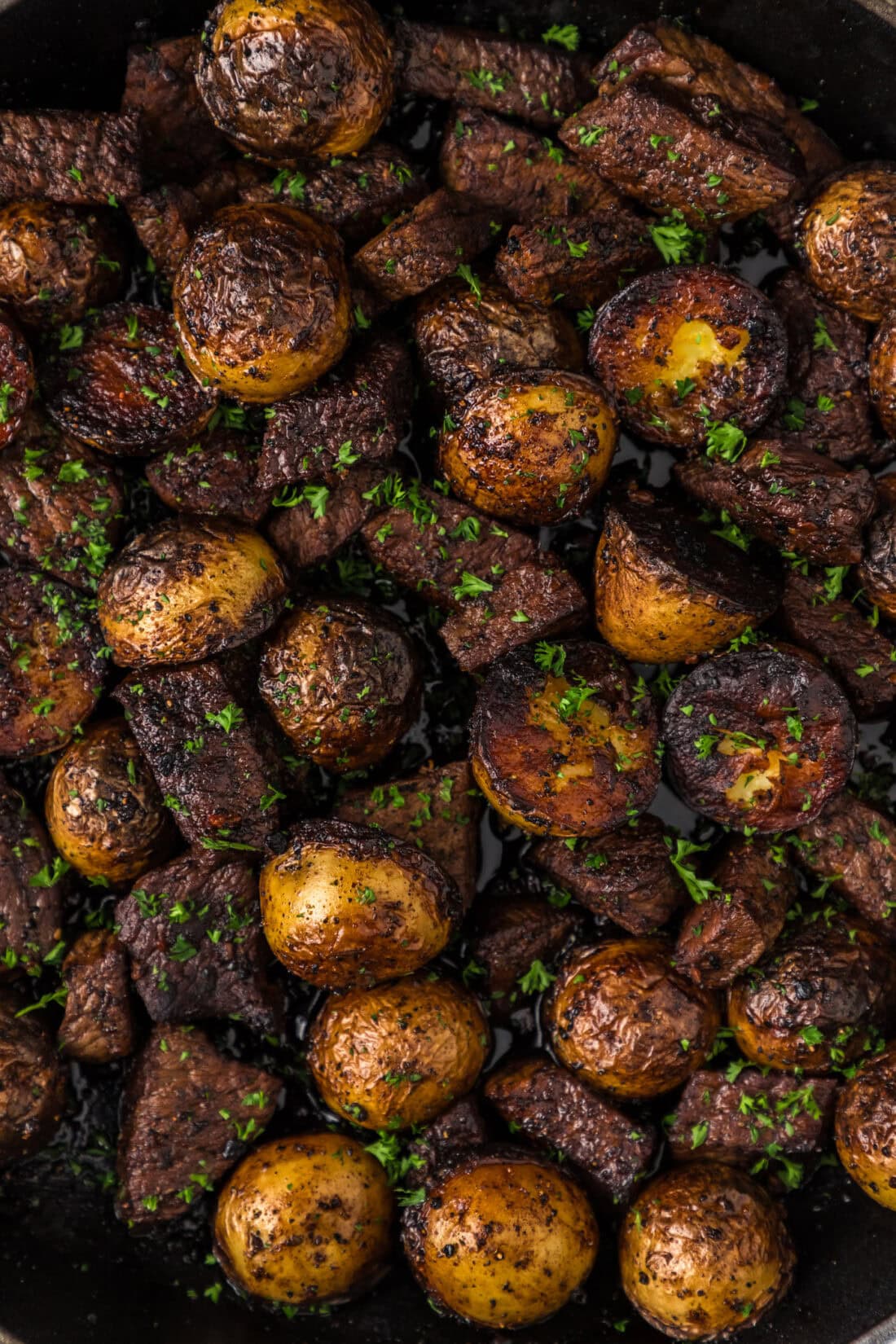 Close up photo of Steak and Potatoes