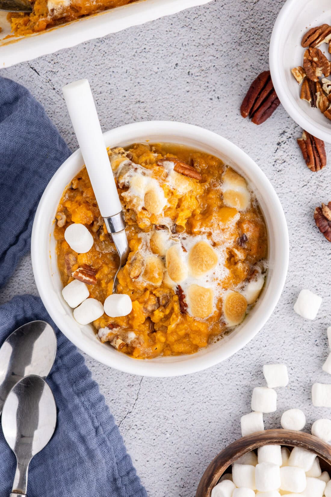 Bowl of Sweet Potato Casserole