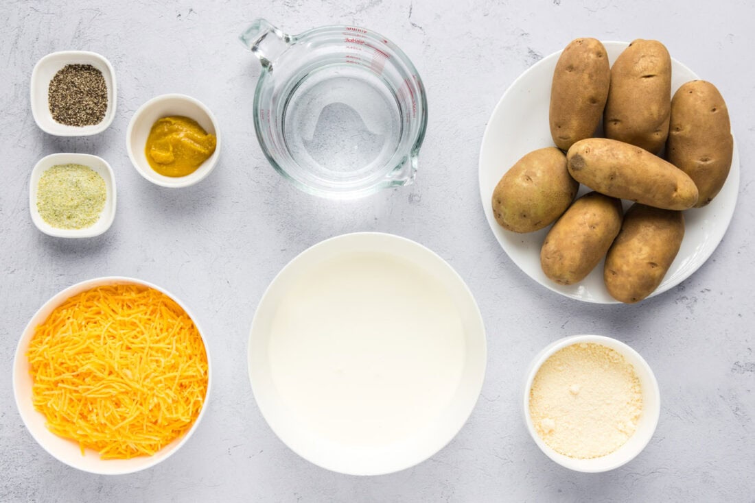 Ingredients for Crockpot Scalloped Potatoes