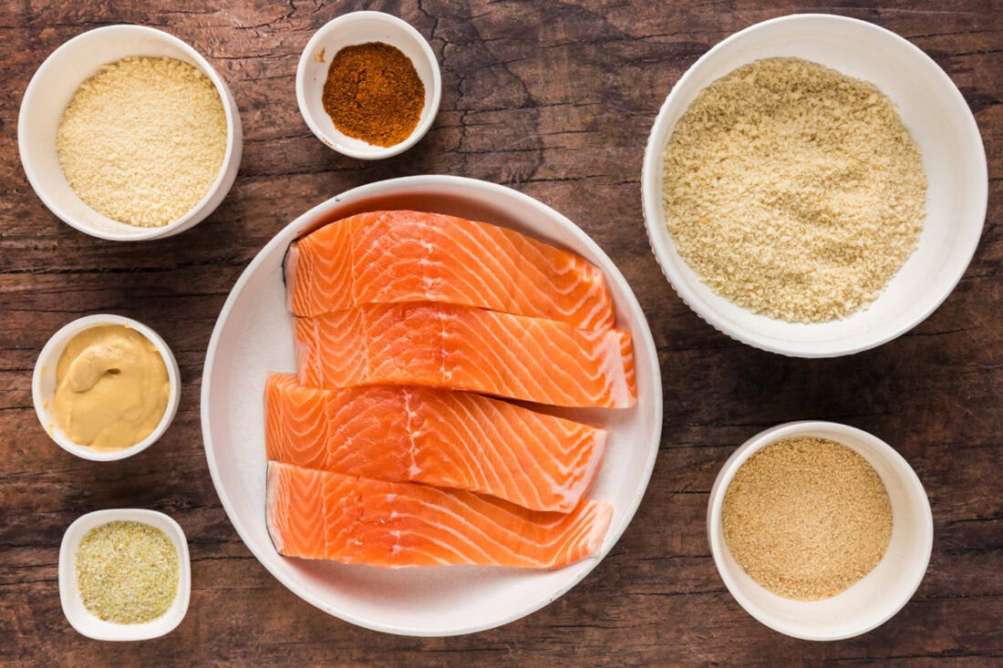 Ingredients for Crusted Salmon