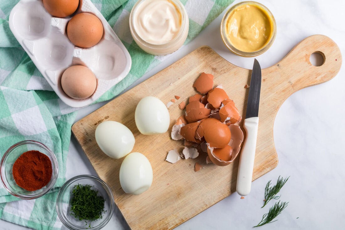 Ingredients for Deviled Eggs