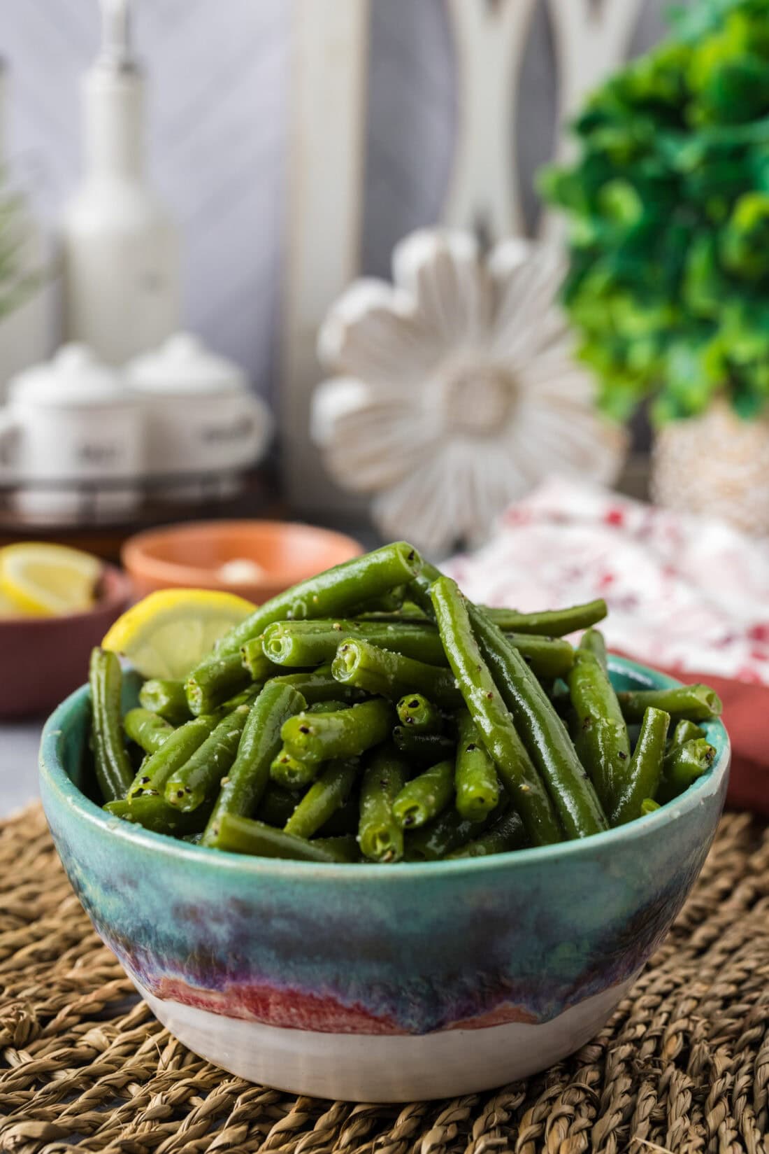 Bowl of Instant Pot Green Beans