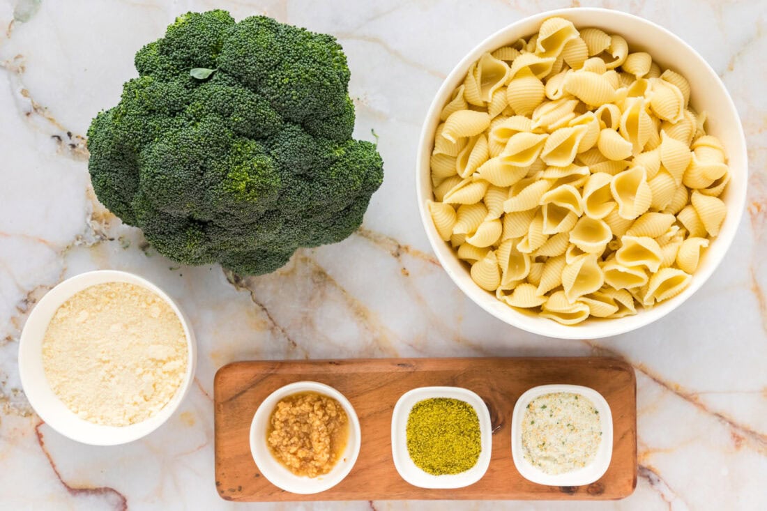 Ingredients for Broccoli Pasta