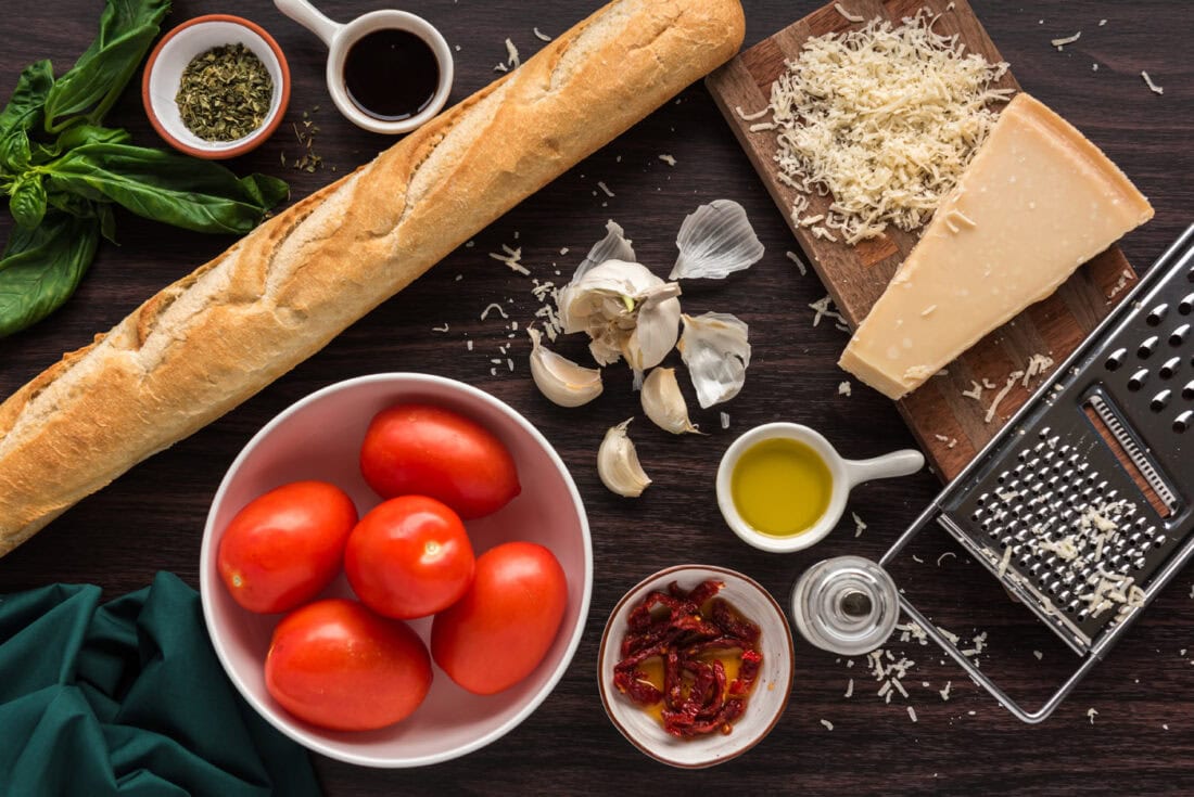 Ingredients for Bruschetta