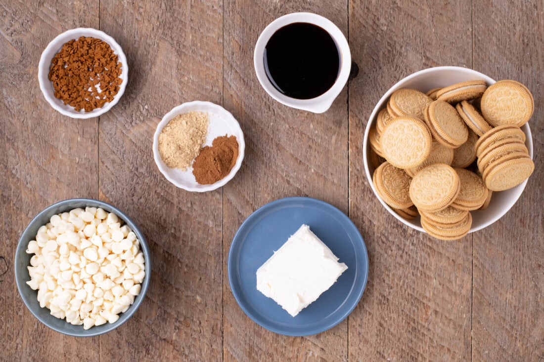 Ingredients for Gingerbread Oreo Truffles