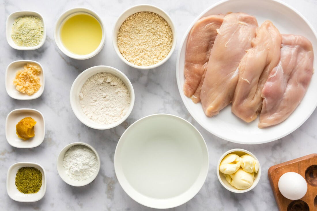 Ingredients for Lemon Chicken