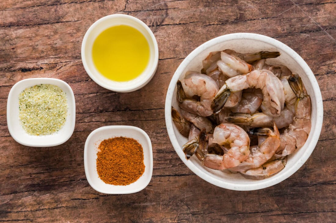 Ingredients for Steamed Shrimp