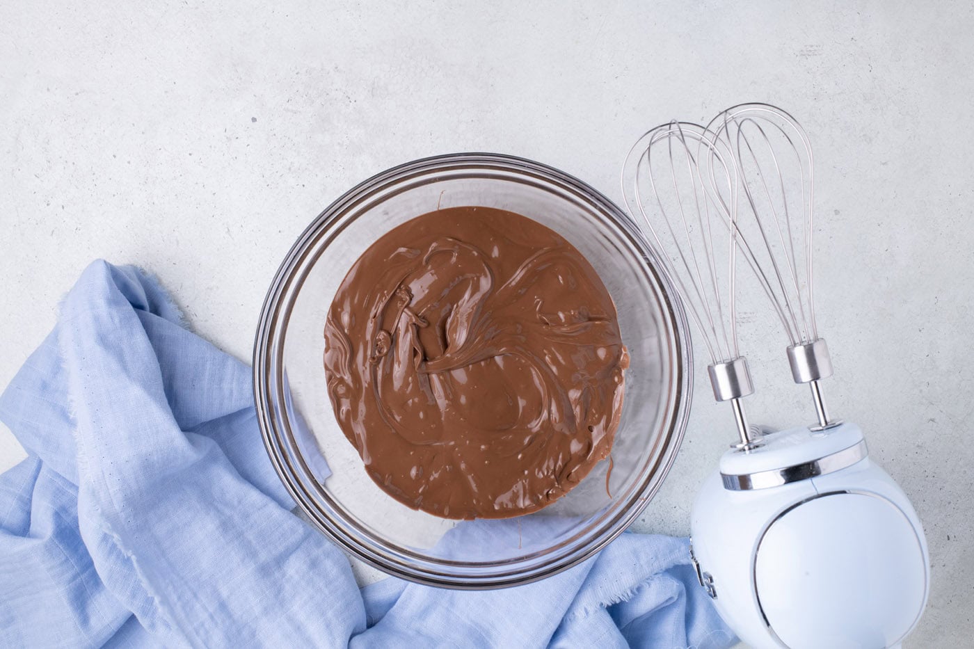 melted chocolate in a bowl